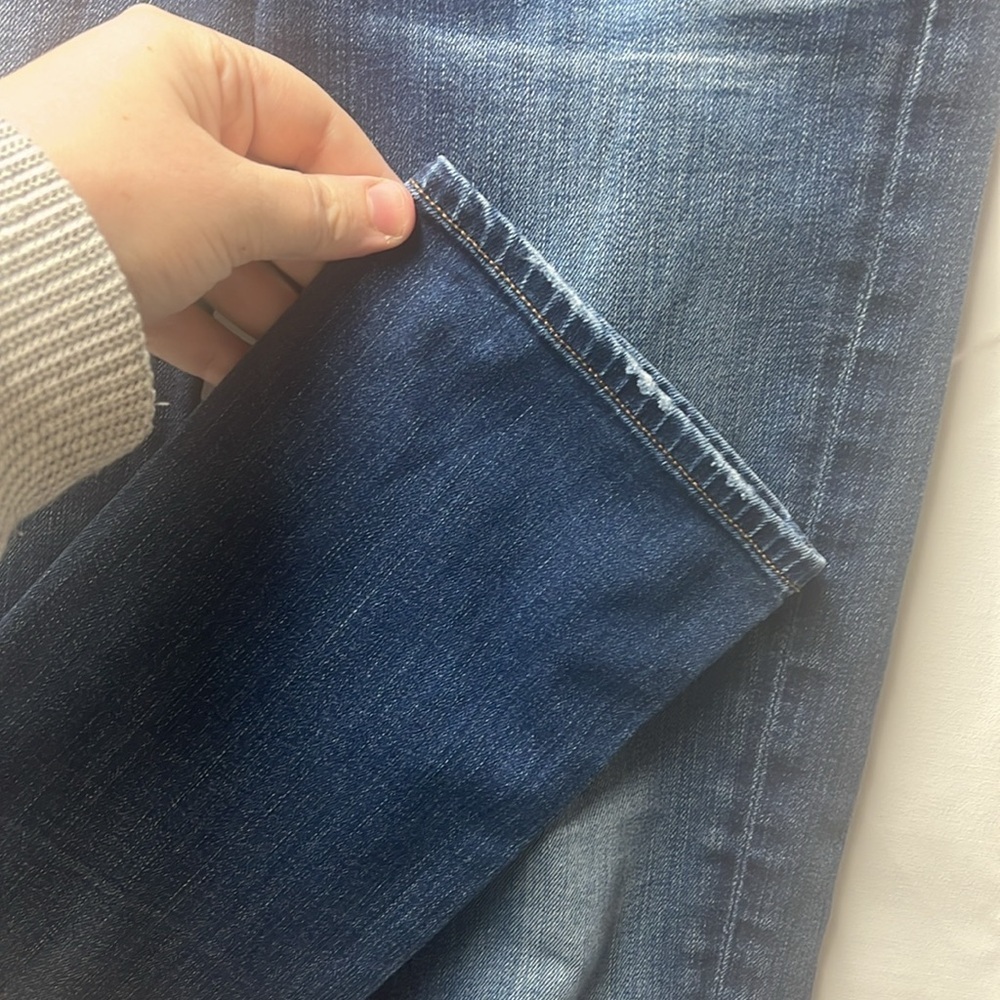 Citizens of Humanity Dark Wash Phoebe Slim Straight Crop Jeans- 24 - Picture 5 of 8